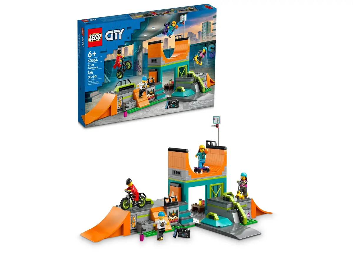 Lego My City 60364 Customizable Street Skate Park Building Set With Minifigures 1