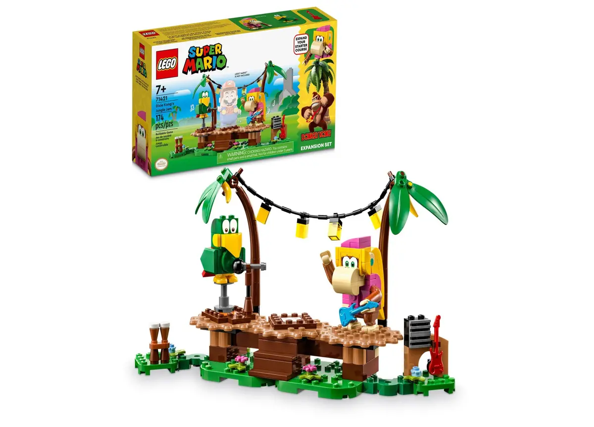 Lego® Super Mario 71421Ndixie Kong's Jungle Jam Expansion Toy Building Set With Dixie Kong & Squawks Minifigures 1