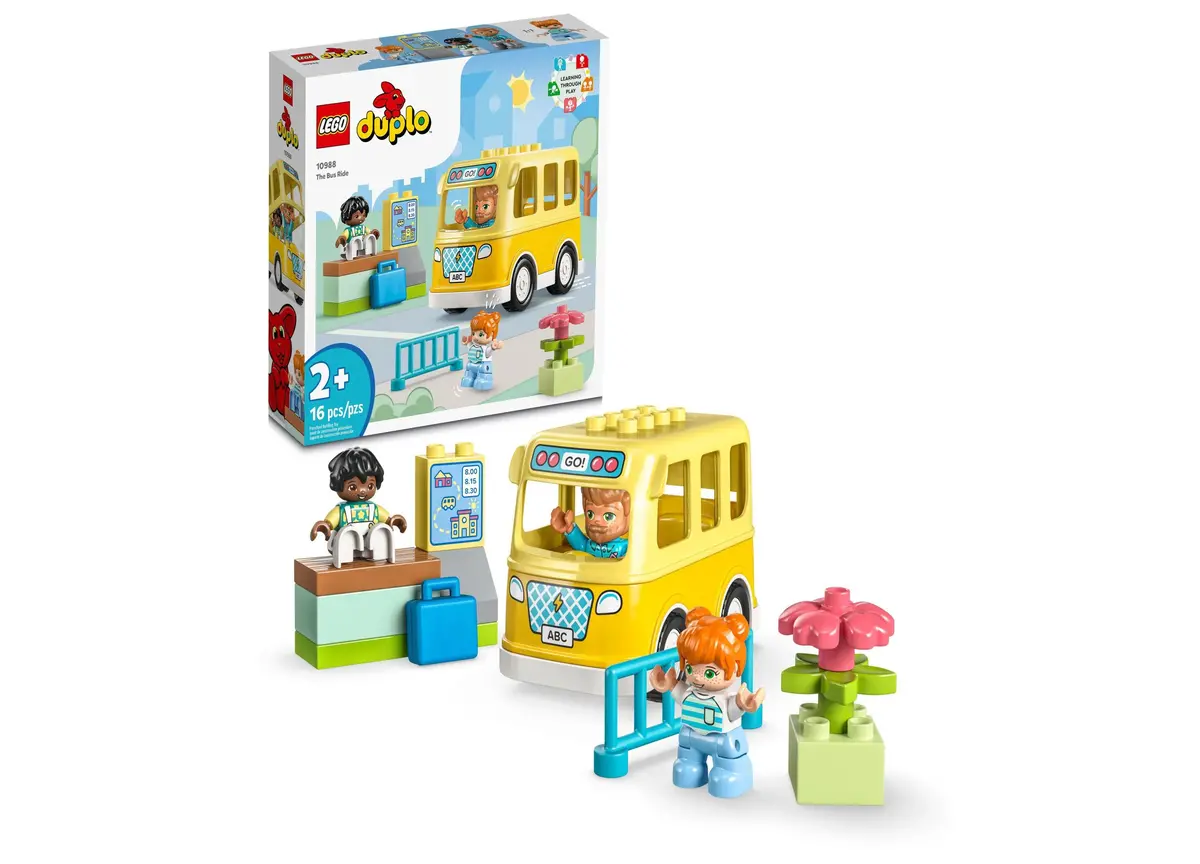 Lego Duplo Town 16-Piece Bus Ride Toy Stem Building Set For Toddlers 1
