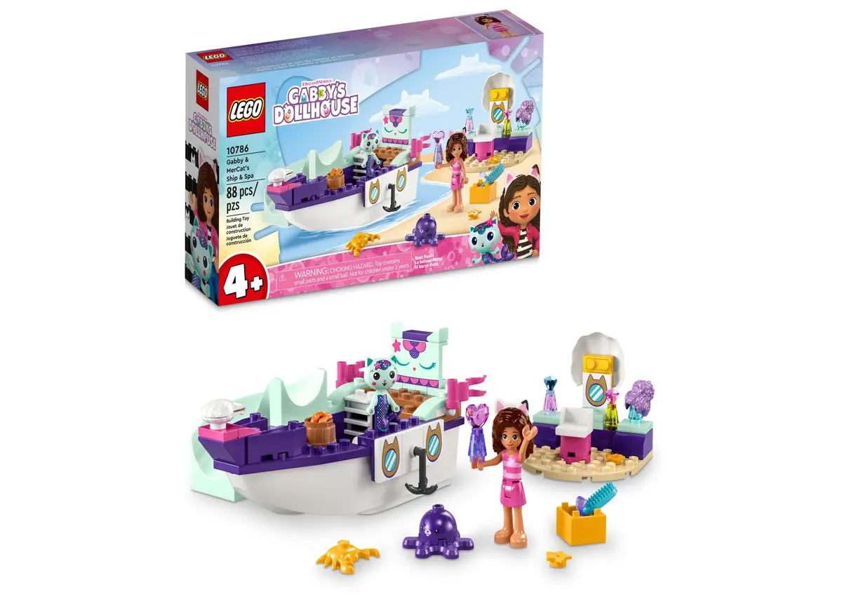 Lego Dreamworks Gabby's Dollhouse Ship & Spa Building Set 10786 1