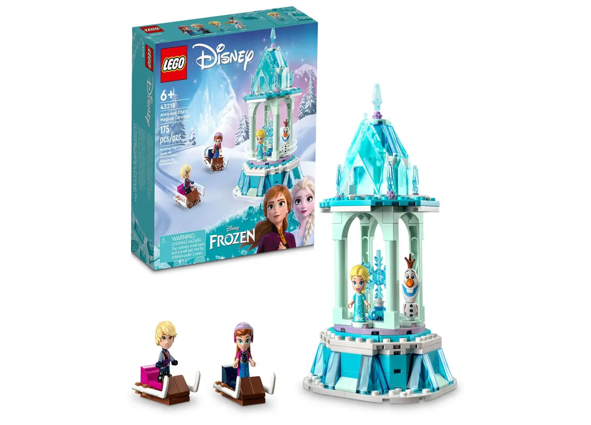 Lego Disney Frozen 175-Piece Anna And Elsa's Magical Carousel Building Set 1