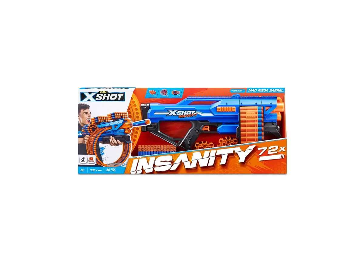 X-Shot Insanity Series 1 Mad Mega Barrel Blaster 1