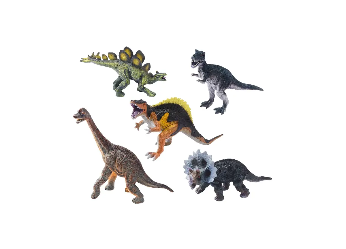 Toys R Us Animal Zone Dino Collectibles 5-Pack - Detailed Prehistoric Figures 1