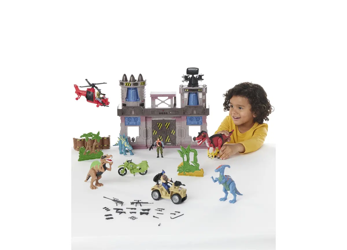 Toys R Us Animal Zone Dino Fortress Playset With Light And Sound Effects 1