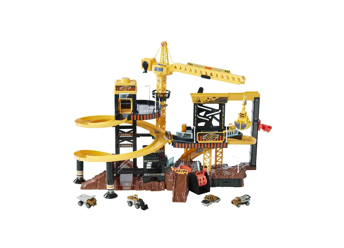 Toys R Us Fast Lane 110-Piece Lights & Sounds Construction Playset 1