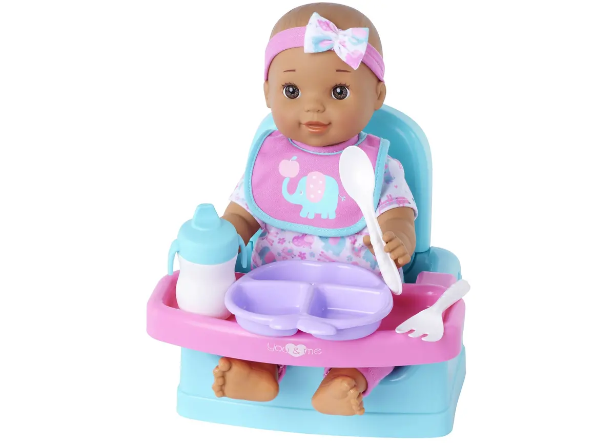 You & Me 14-Inch Hungry Baby Doll With Feeding Accessories 1