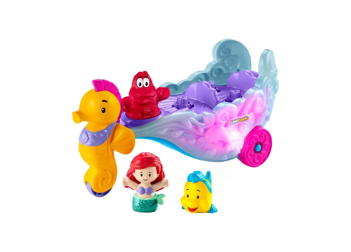 Little People Disney Princess Ariel's Light-Up Sea Carriage Playset With Music 1