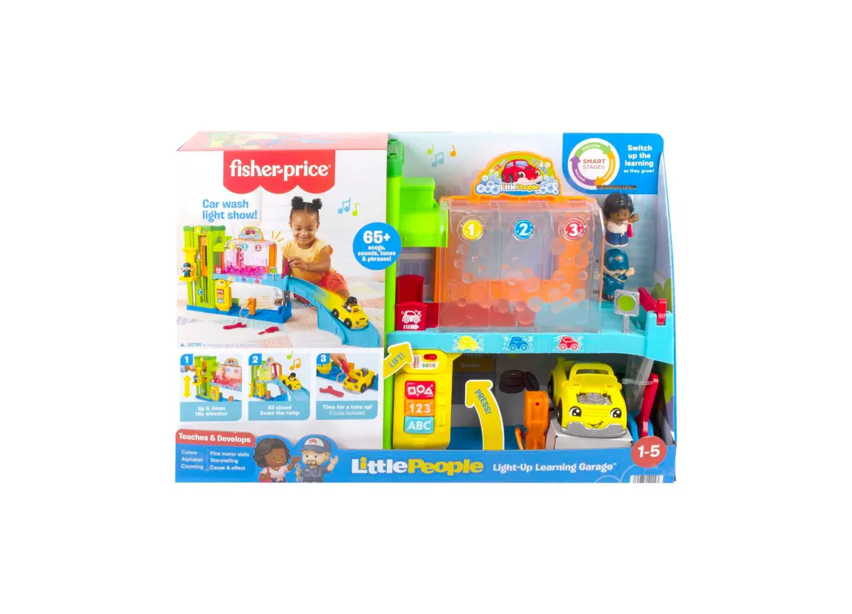 Fisher-Price Little People Light-Up Learning Garage Playset With Toy Car 1