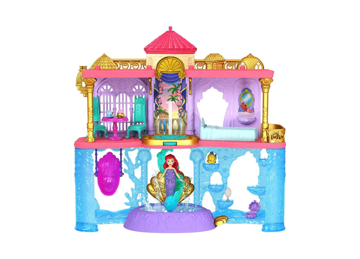 Disney Princess Ariel's Land & Sea Castle Playset With Doll And Accessories 1