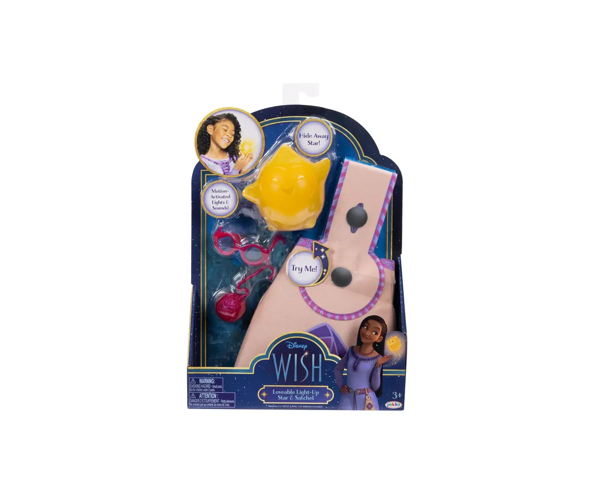 Disney Wish Interactive Light-Up Star With Satchel - Role Play Toy 1