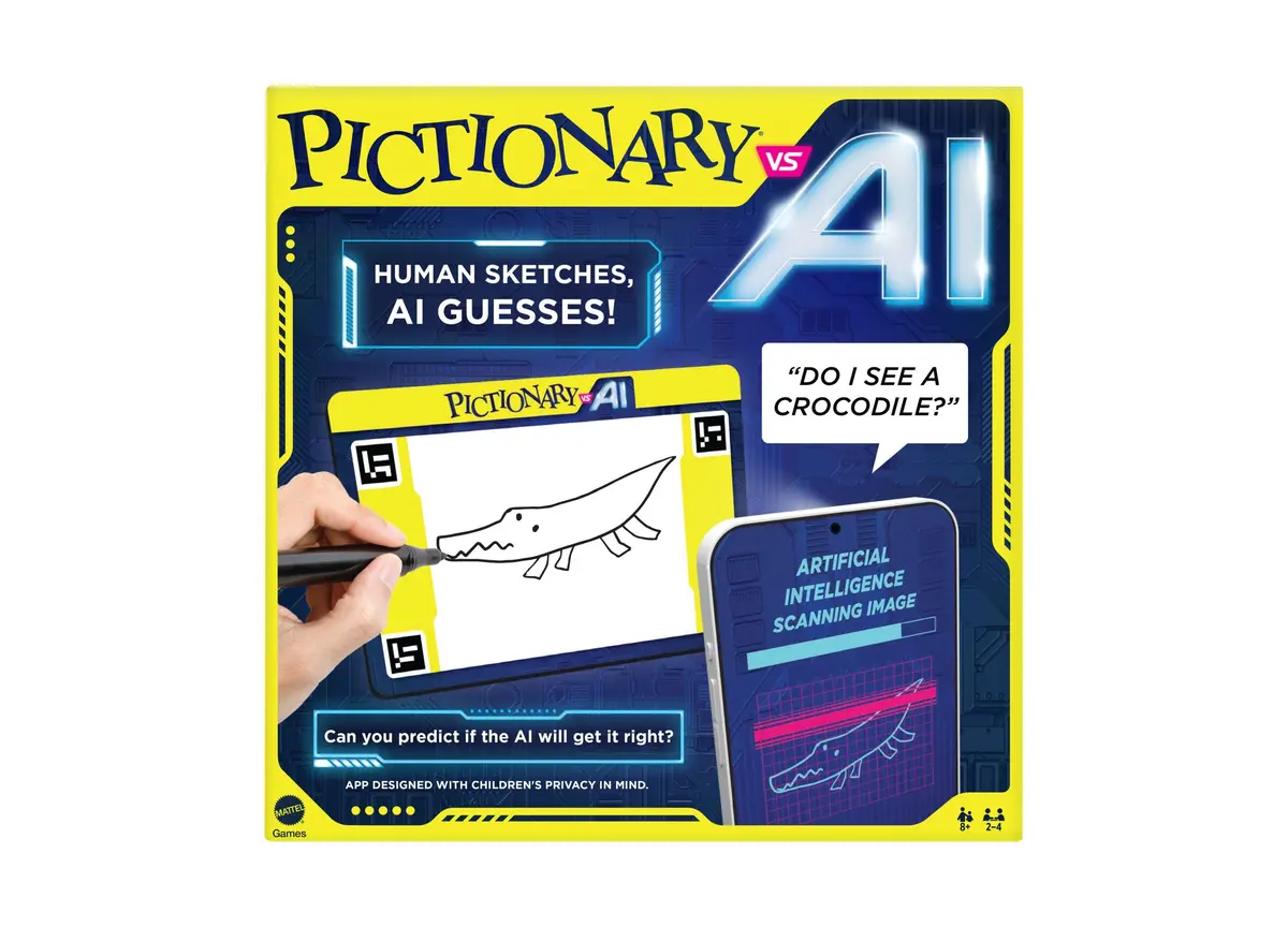 Pictionary Vs Ai Board Game By Mattel - Interactive Family Drawing Game 1