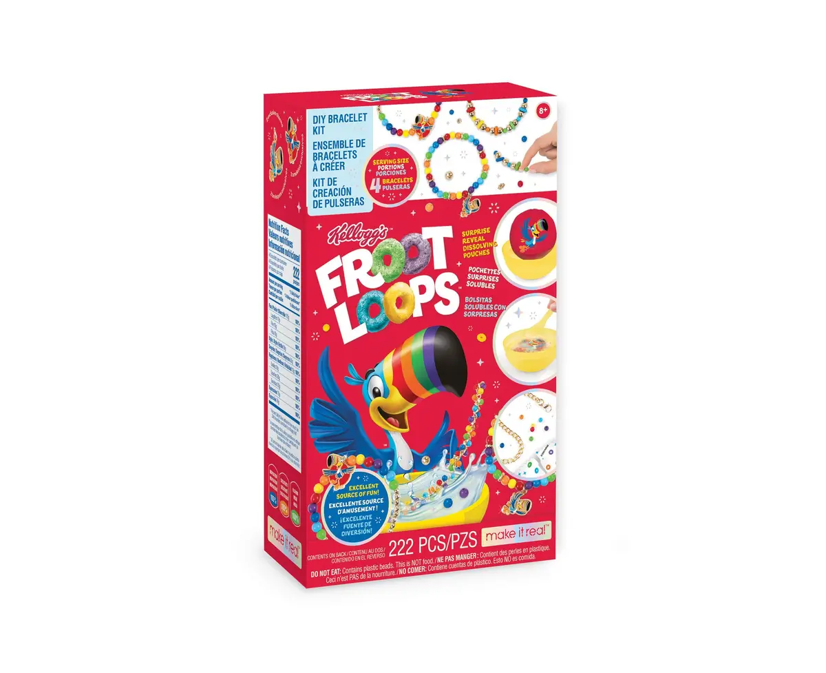 Make It Real Kellogg's Cerealsly Cute Froot Loops Diy Bracelet Kit 1