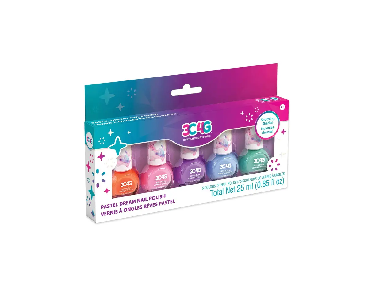 3C4g Pastel Dreams Collection Nail Polish Set - Assorted Pastel Colors 1