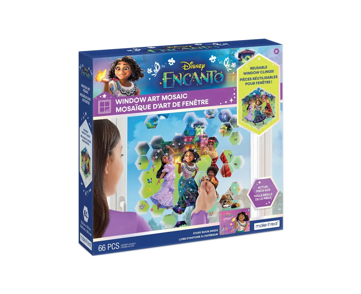 Disney Encanto Window Art Mosaic Kit - Colorful Vinyl Clings 1