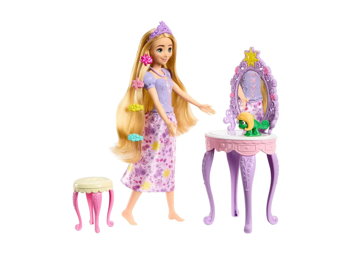 Disney Princess Rapunzel Doll With Vanity And Accessories 1
