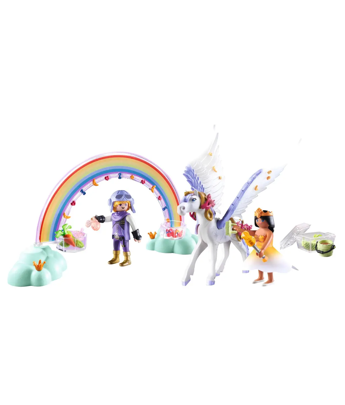 Playmobil Princess Magic Pegasus With Rainbow Care Set, 85 Pieces 1