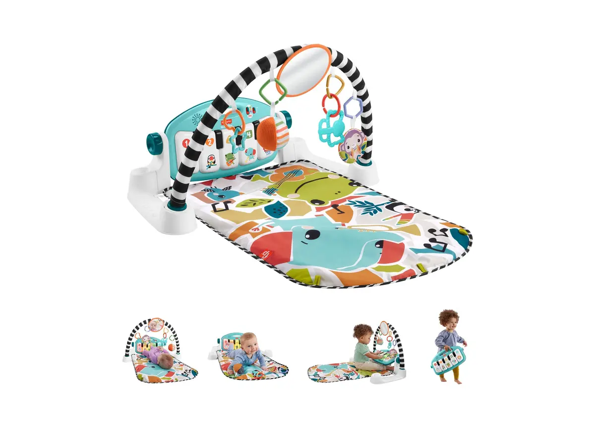 Fisher-Price Glow And Grow Kick Play Piano Gym - Interactive Baby Playmat 1
