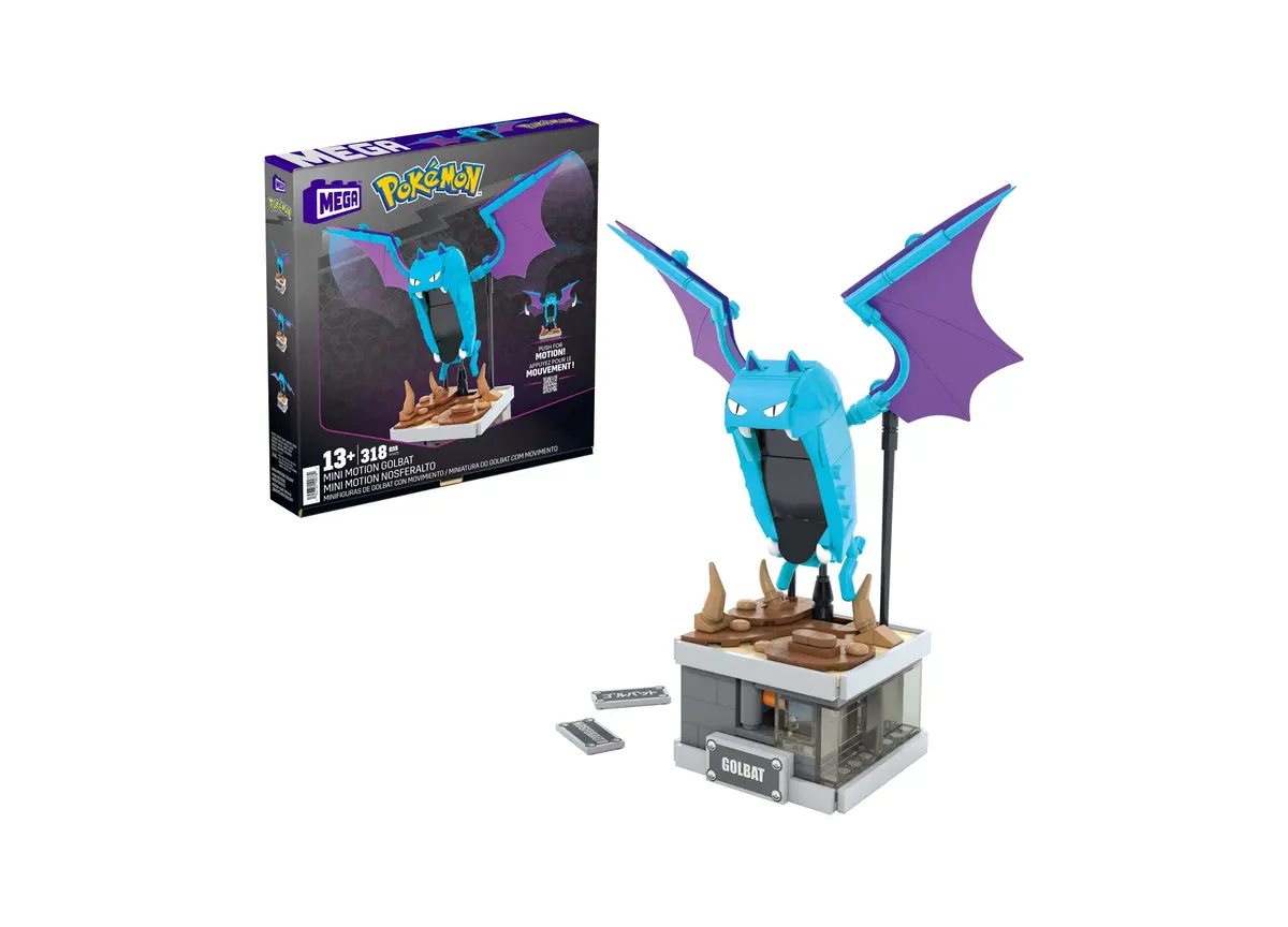 Pokemon Mini Motion Golbat Building Toy Kit 313 Pieces For Collectors 1