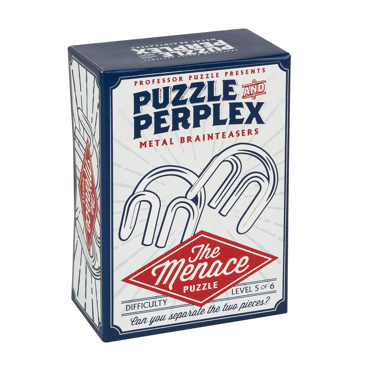 Professor Puzzle Menace Steel Disentanglement Puzzle Set - 2 Pack 1