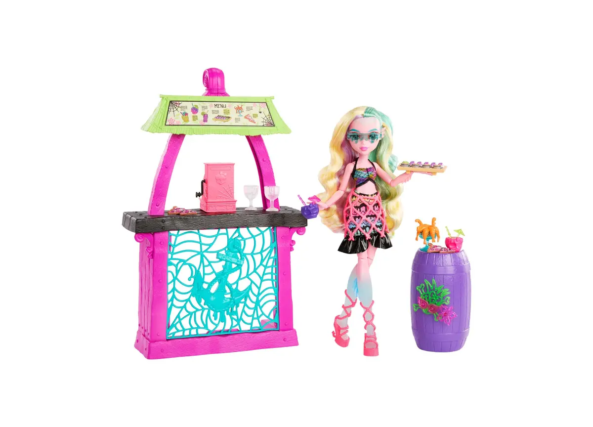 Monster High Scare-Adise Island Snack Shack Playset With Lagoona Blue Doll 1