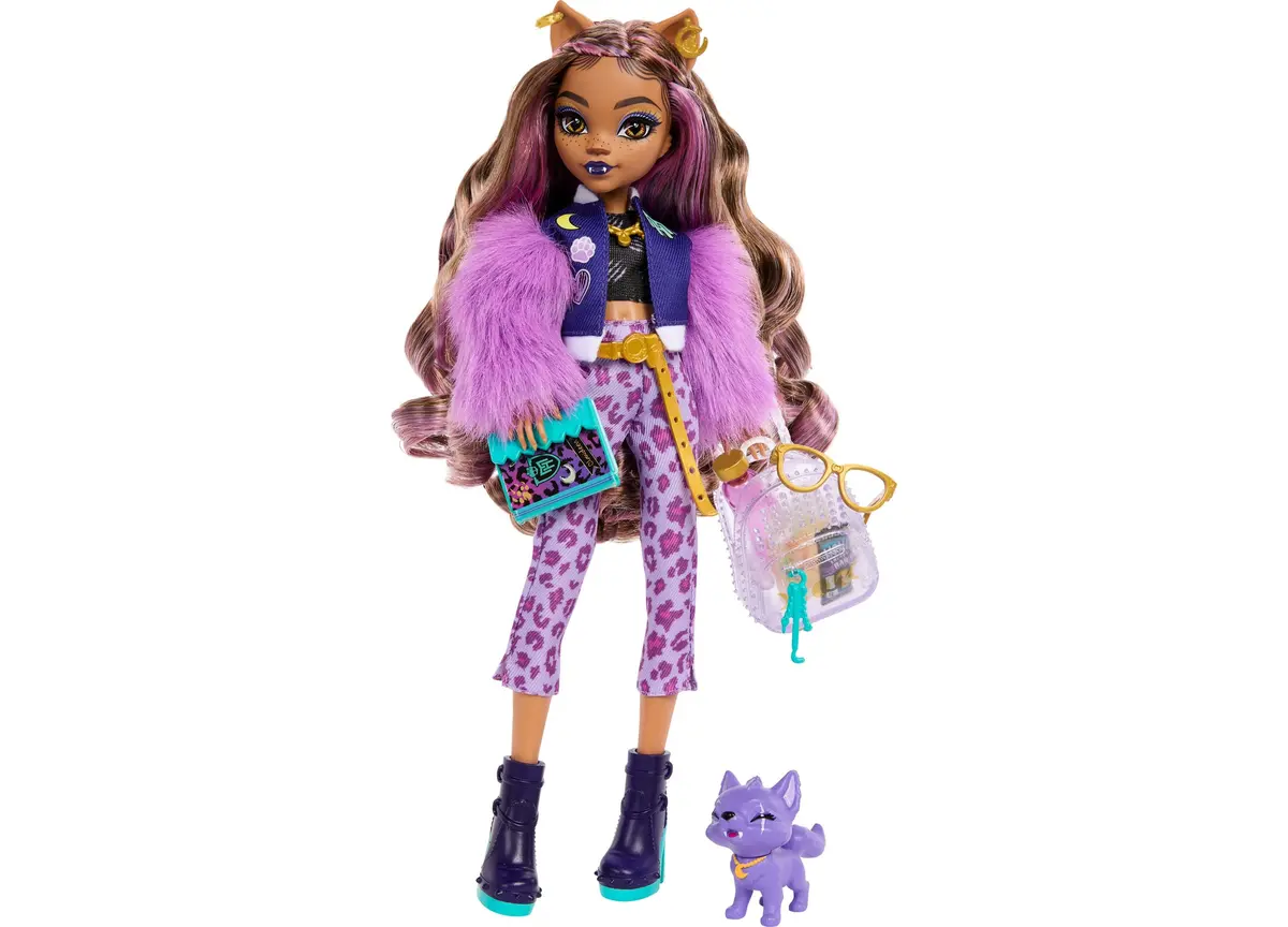 Monster High Clawdeen Wolf Fashion Doll With Pet Crescent And Stylish Accessories 1