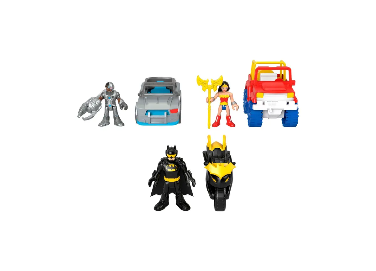 Imaginext Dc Super Friends Batman Action Set - With Wonder Woman & Cyborg 1