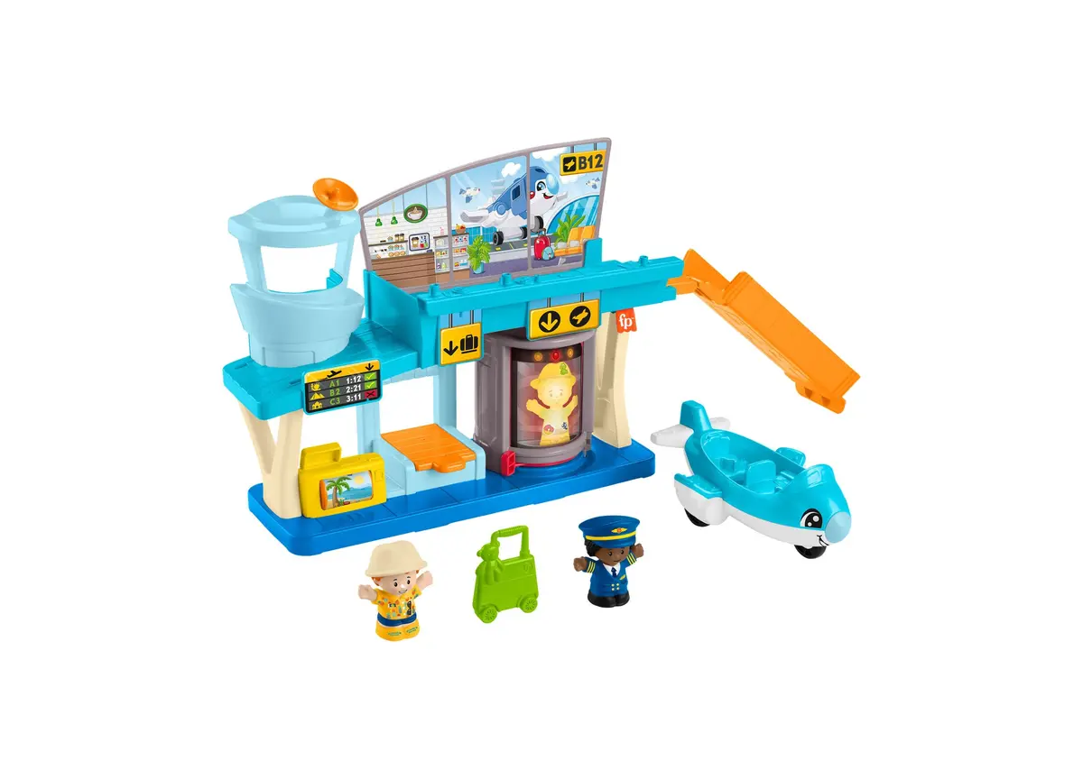 Fisher-Price Little People Everyday Adventures Airport Playset With Airplane And Figures 1