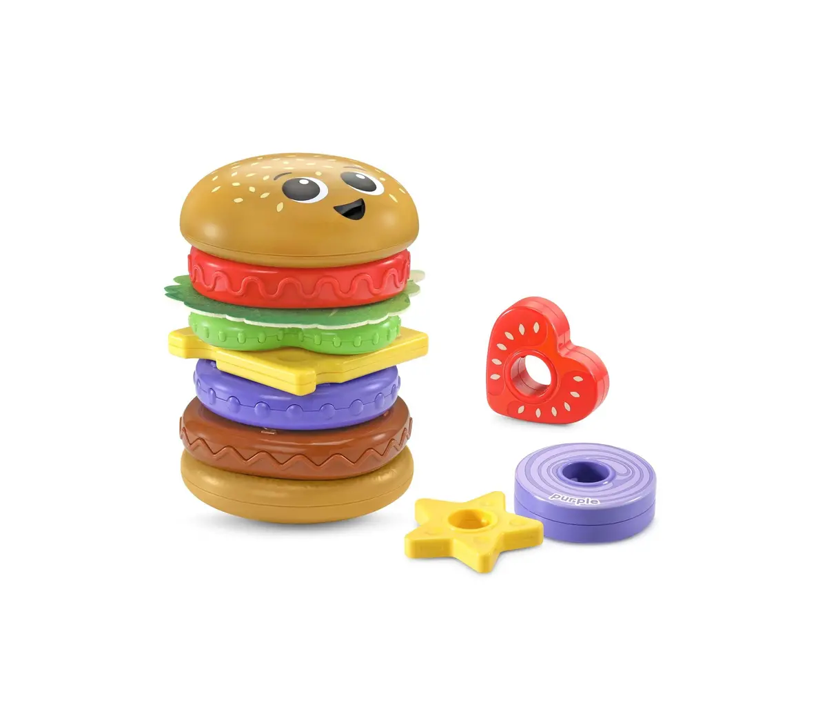 Vtech 4-In-1 Learning Hamburger - Interactive Stacking And Puzzle Toy 1