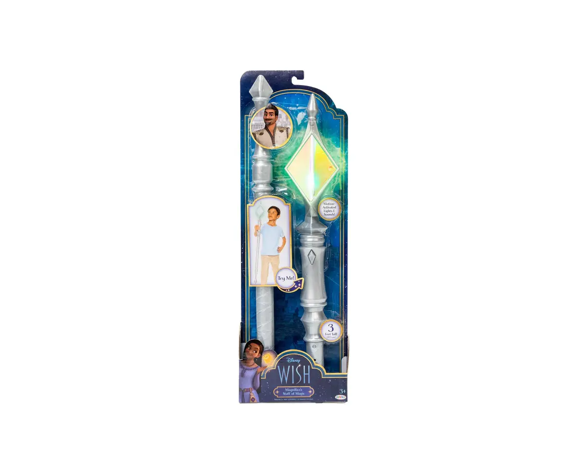 Wish- Disney Magnifico's Mystical Staff - Light And Sound Magic Toy 1