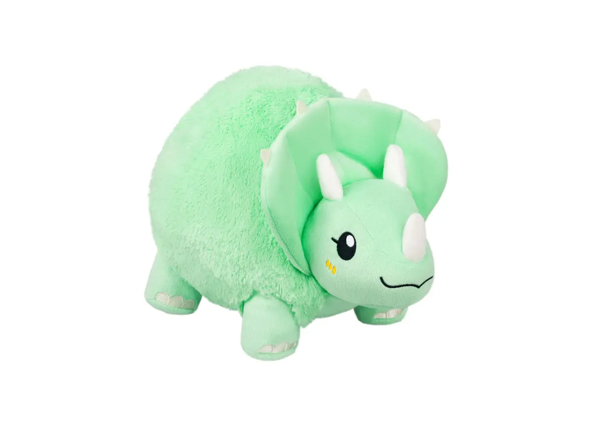 Cuddly Jurassic Giant: Squish Triceratops Plush Toy 1