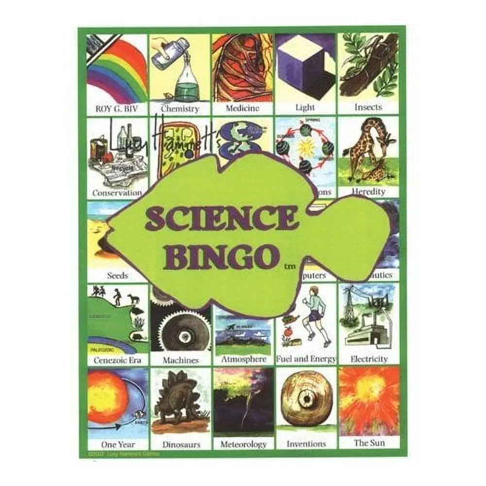 Interactive Science Bingo Game - Explore Chemistry, Biology & Physics 1