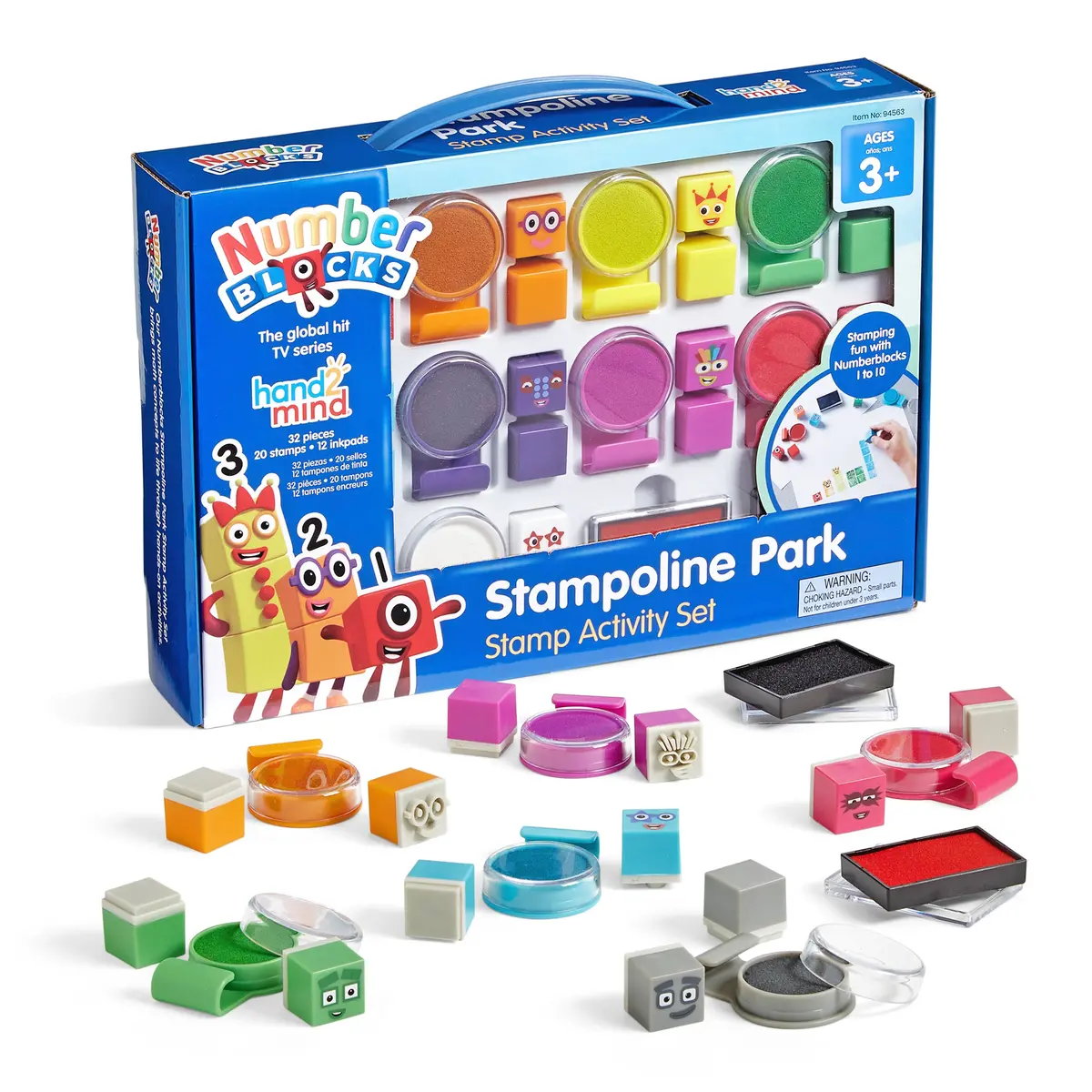 Hand2mind Numberblocks Stampoline Park - Educational Stamp Set 1