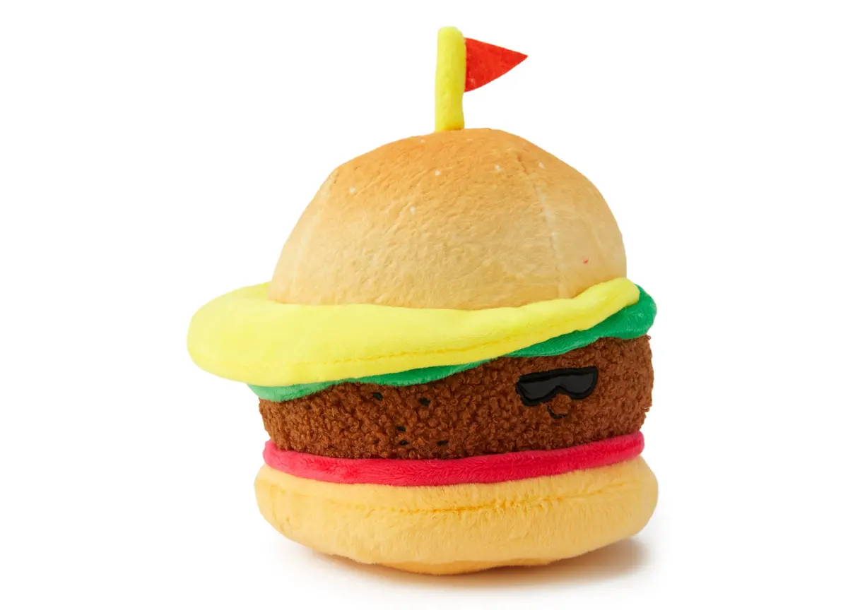 Geoffrey's Toy Box 10 Inch Ultra-Soft Hamburger Plush 1