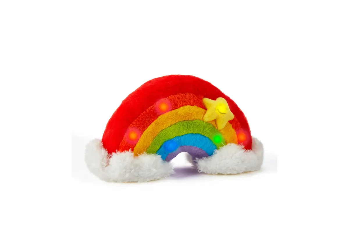 Geoffrey's Toy Box 12-Inch Interactive Plush Rainbow With Led Lights And Sound 1