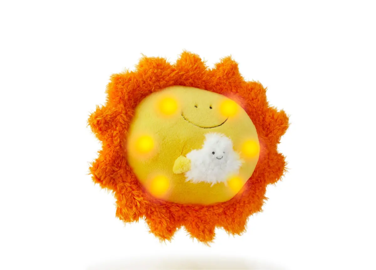 Geoffrey's Toy Box 12-Inch Interactive Plush Sun With Led Lights And Sound - Orange 1