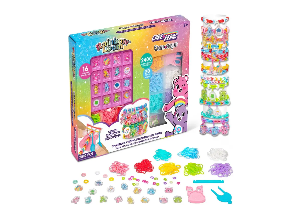 Rainbow Loom Care Bears Cutetique Sharing Is Caring Jewelry Kit - 16 Charms 1