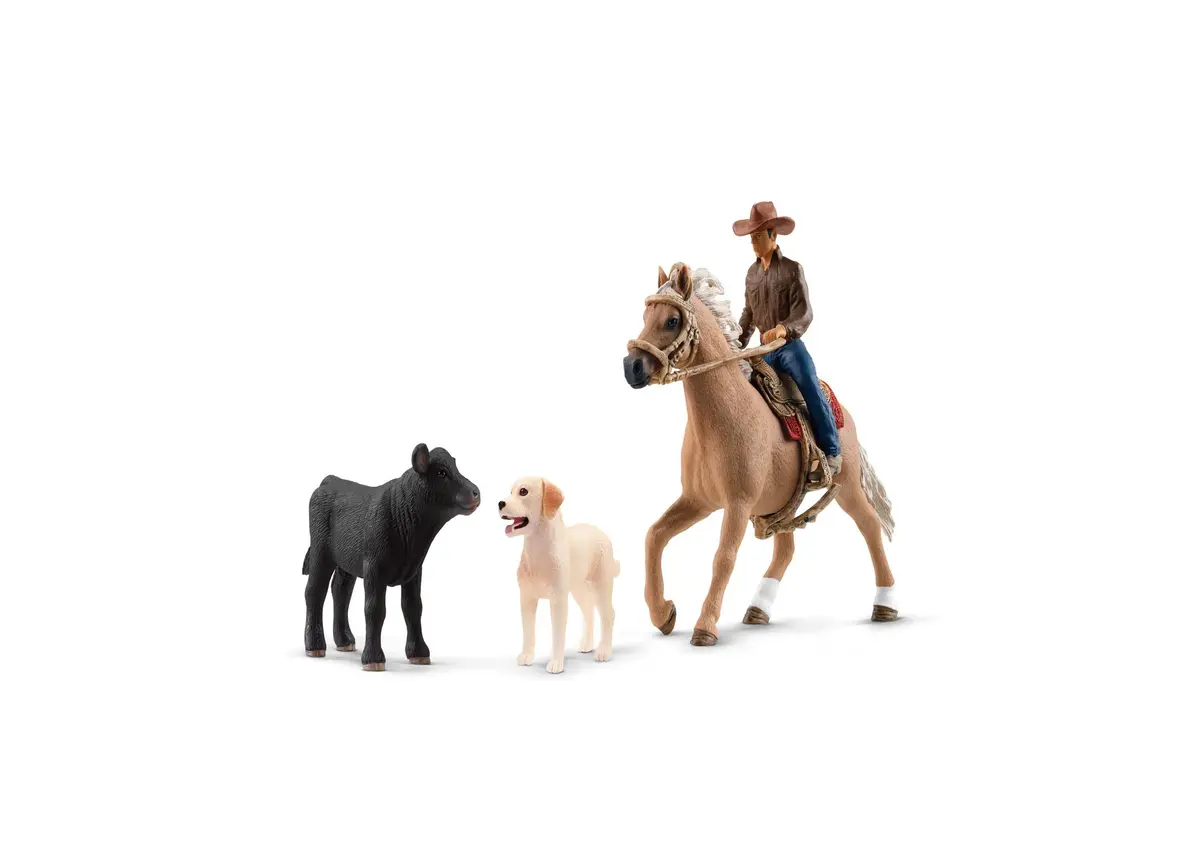 Schleich Farm World Western Riding Adventures Playset - 6 Pieces 1