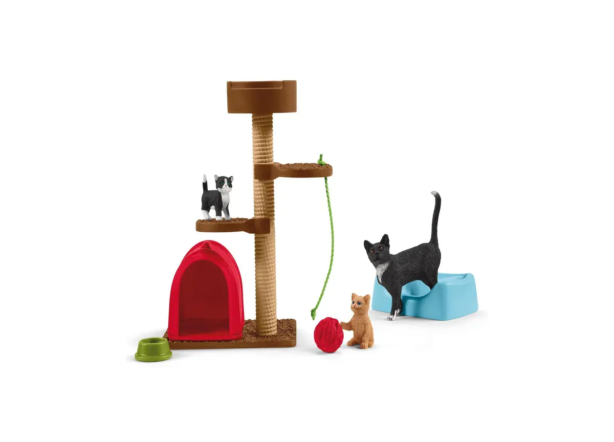 Schleich Farm World Playtime For Cute Cats Animal Figure Playset 1