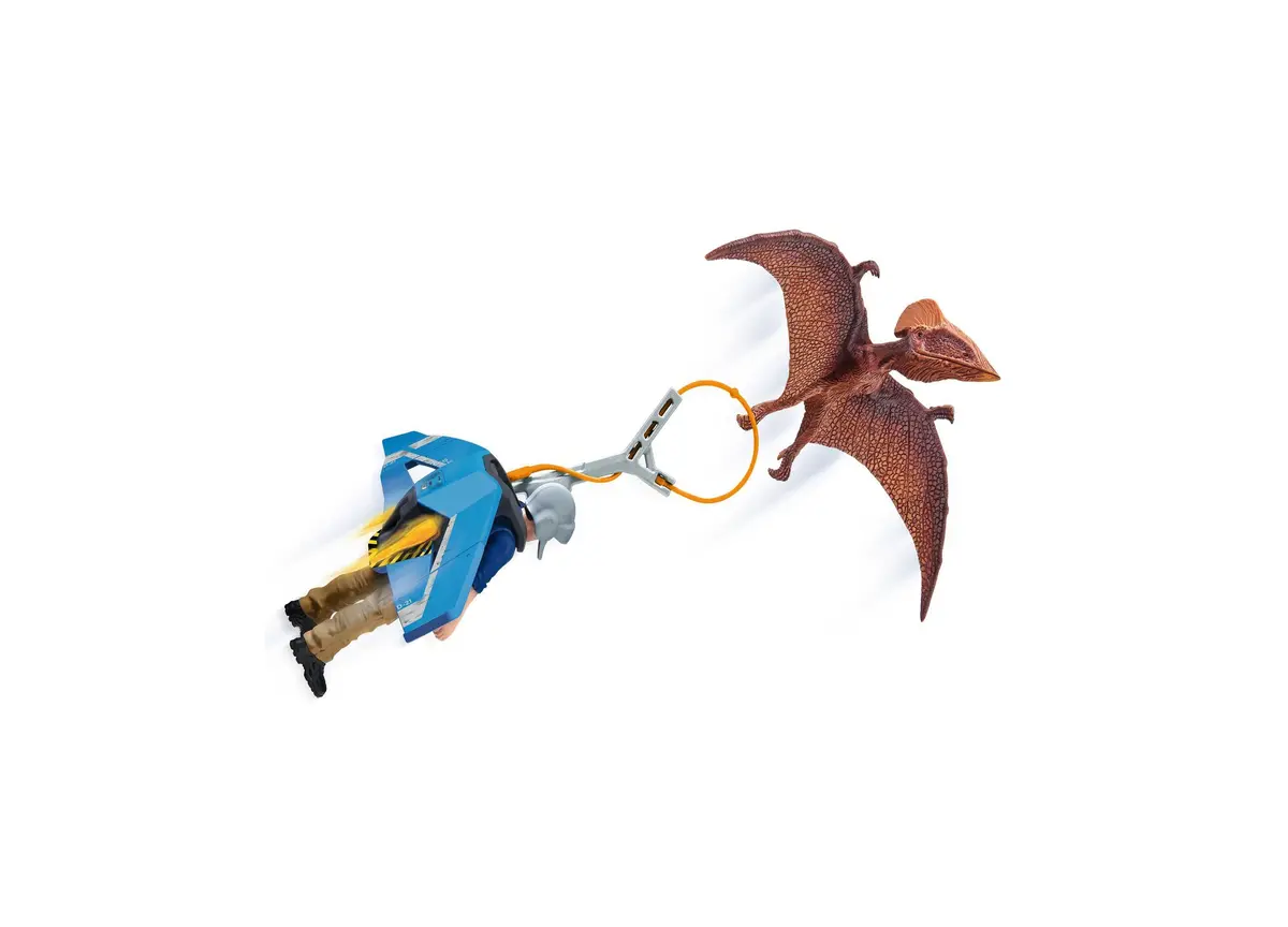 Schleich Dinosaurs Jetpack Chase - Dino Figurine Playset 1