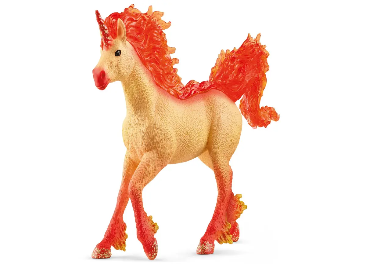 Schleich Bayala Elementa Fire Unicorn Stallion 5.7 Inch Magical Figurine 1