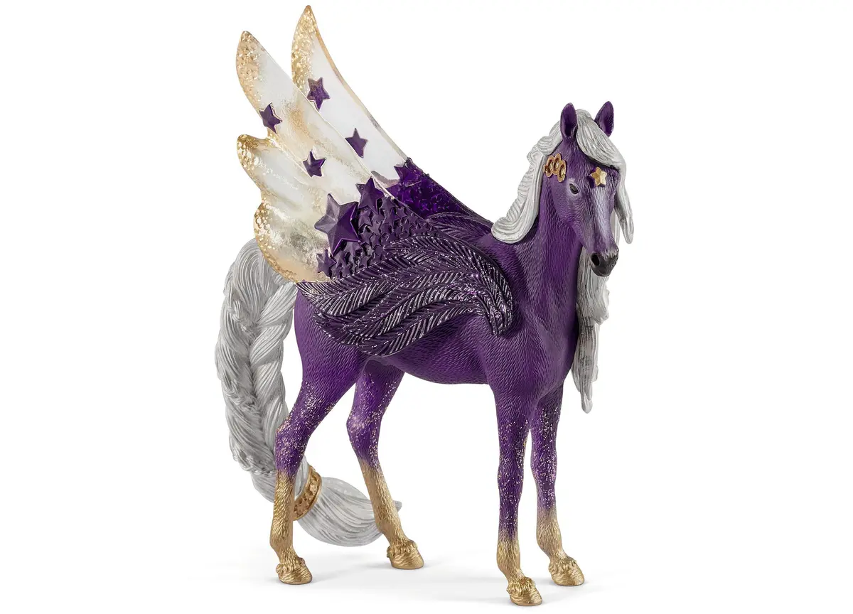 Schleich Bayala 7.1 Inch Star Pegasus Mare - Magical Figurine, Purple 1