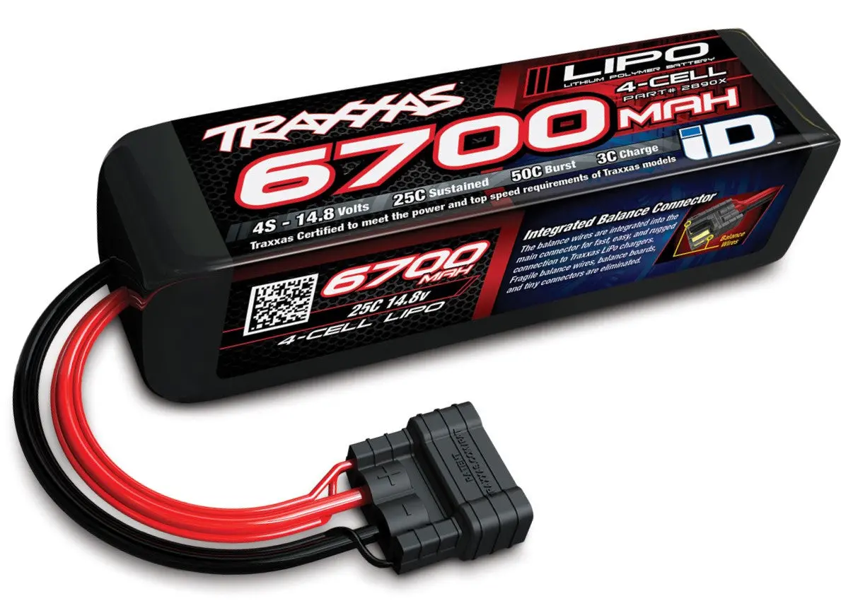 X-Maxx 4S Traxxas Tra2890x Power Cell 67000Mah Lipo Battery W/ Id Connector 1
