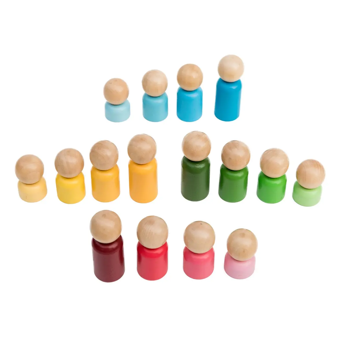 The Freckled Frog Rainbow Families - Imaginative Wooden Playset 1