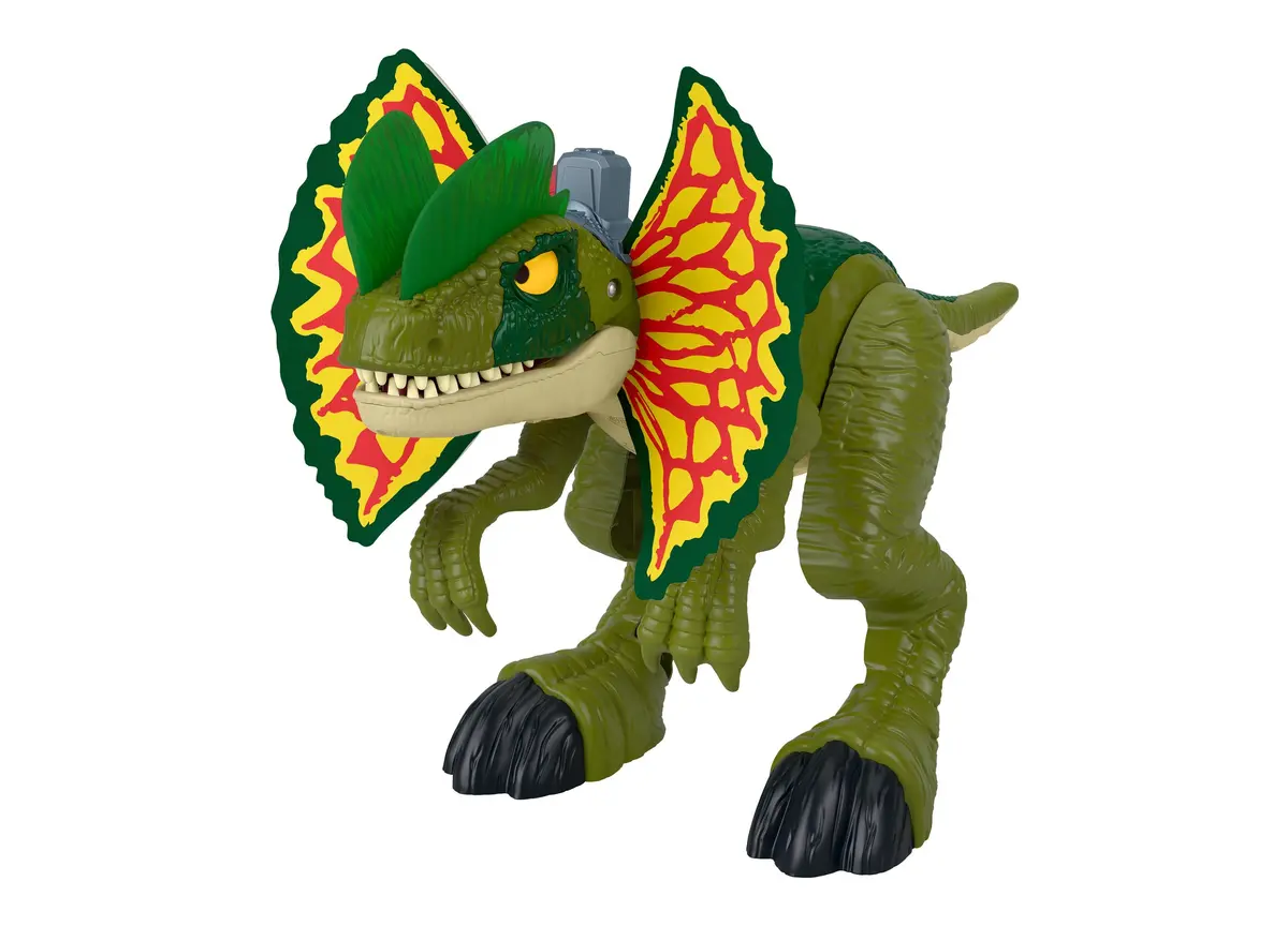 Imaginext Jurassic World Thrash Attack Dilophosaurus Toy 1