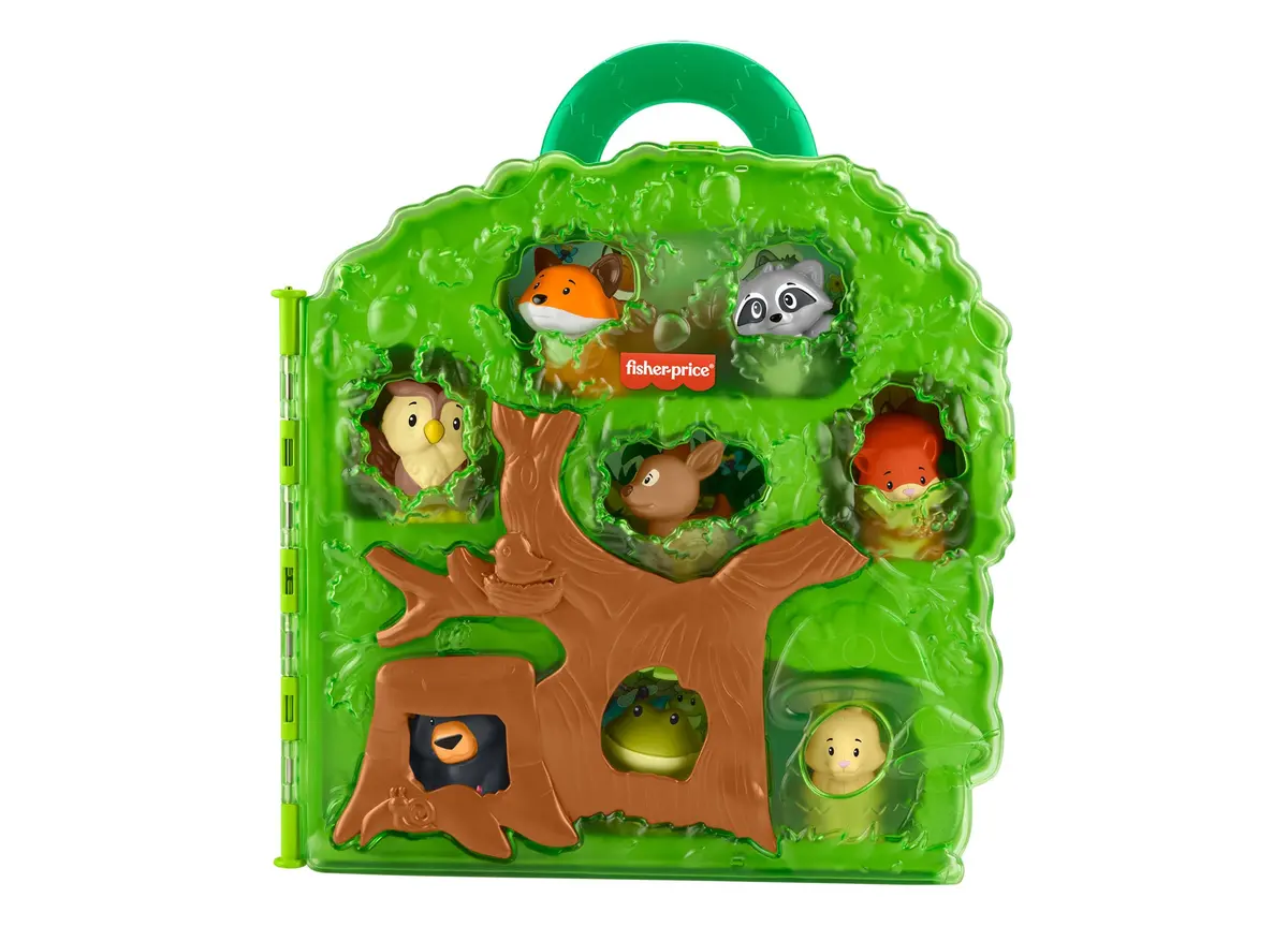 Forest Buddies Plush Animal Playset With Tree-Shaped Carry Case 1