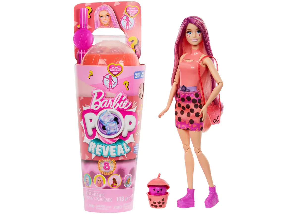 Barbie Pop Reveal Bubble - Mango Mochi Scented Tea Series With Accessories 1