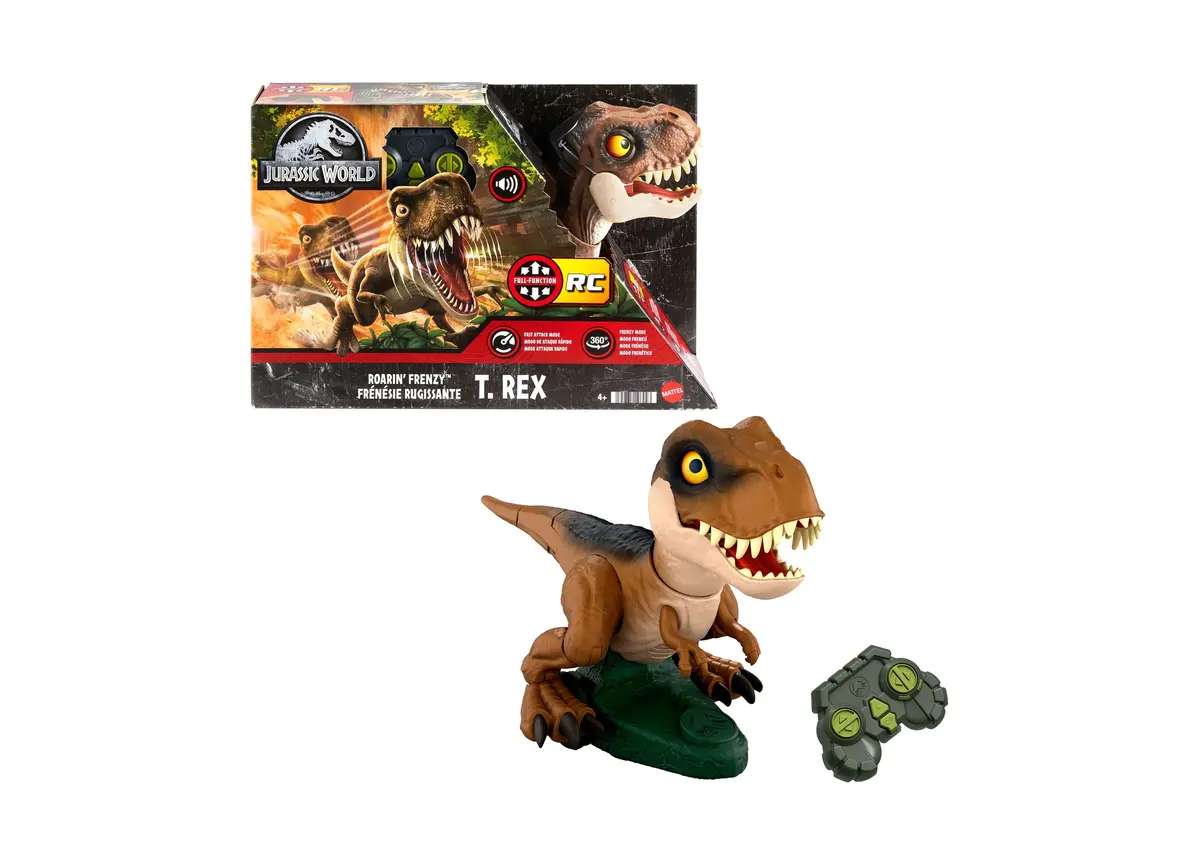 Jurassic World Radio Control Roarin' Frenzy T-Rex - 16 Inches 1