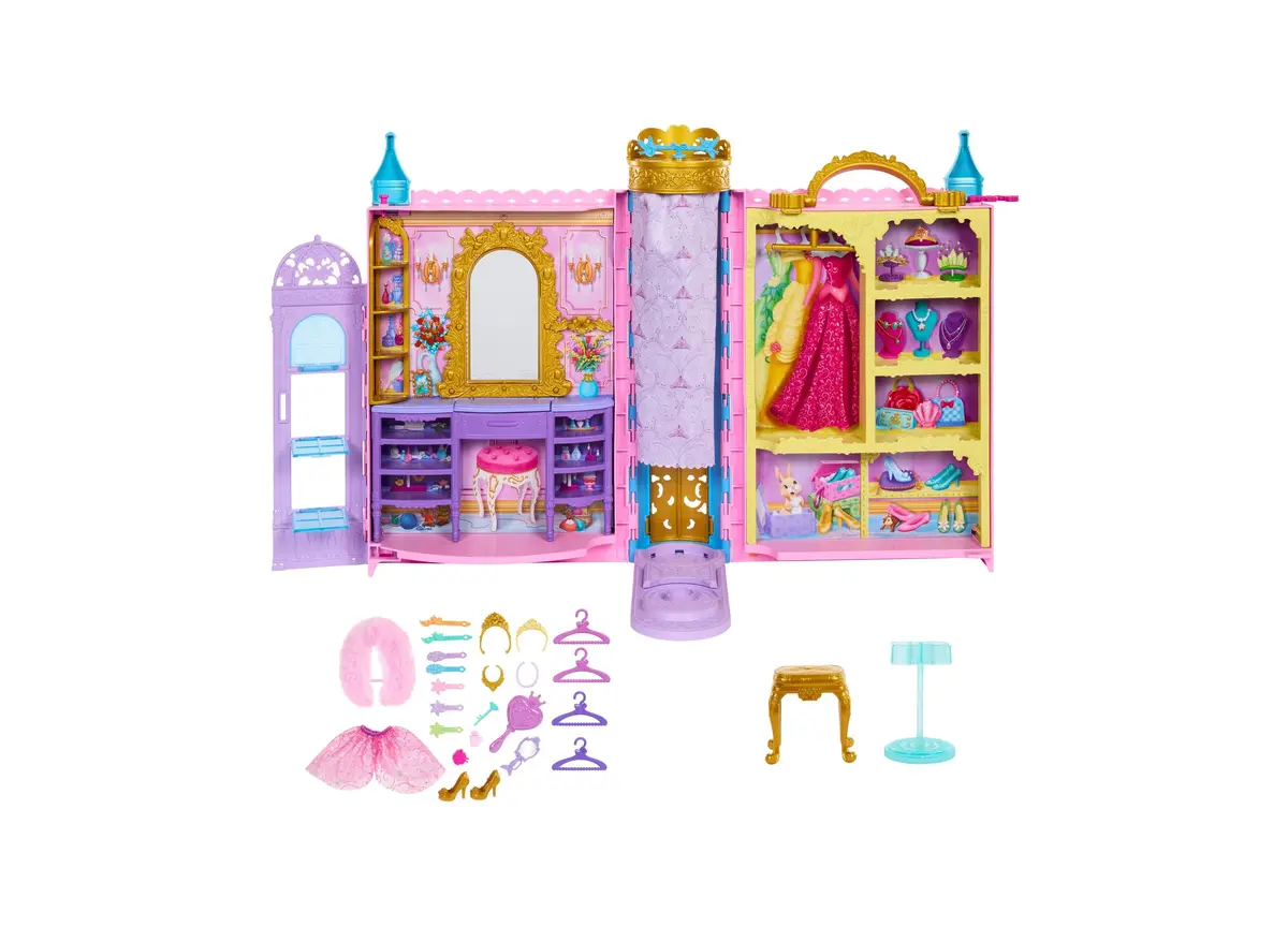 Disney Princess - Ready For The Ball Closet With Fashions, Accessories & Storage 1
