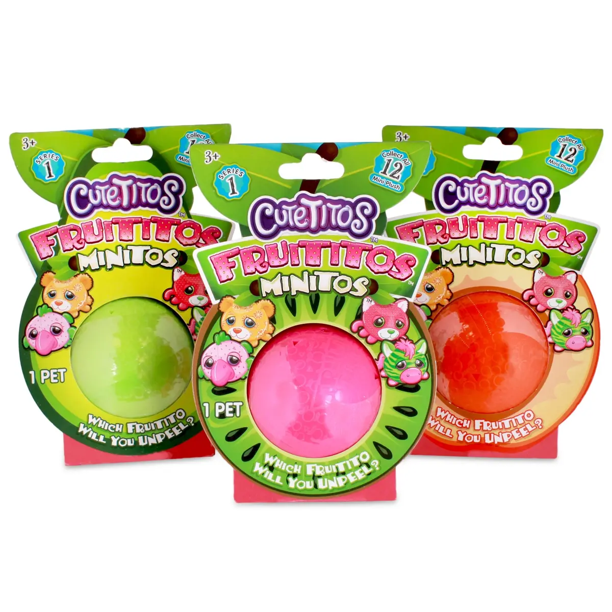 Cutetitos Minitos Berry 3Pack - Collectible Plush Surprise 1