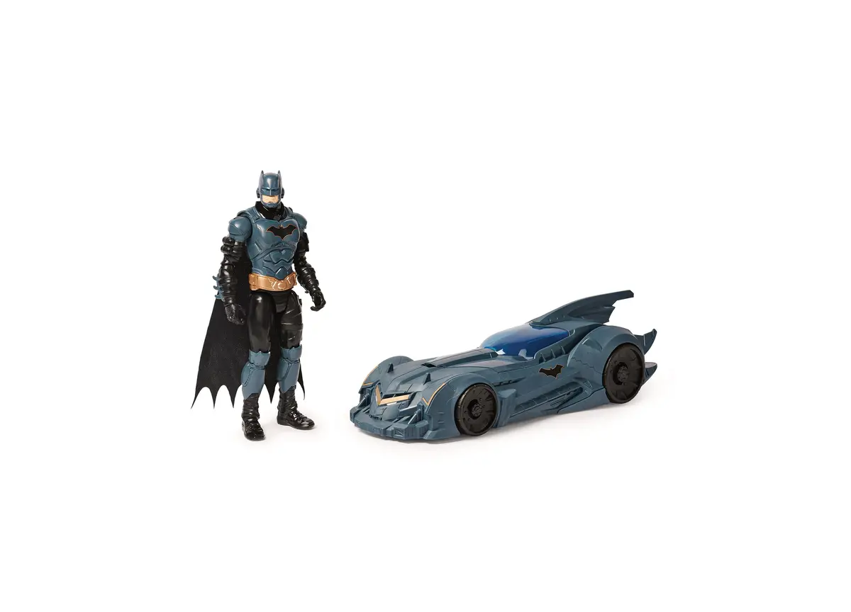 Dc Comics Batman 4-Inch Shadow Guardian Batmobile With Action Figure 1